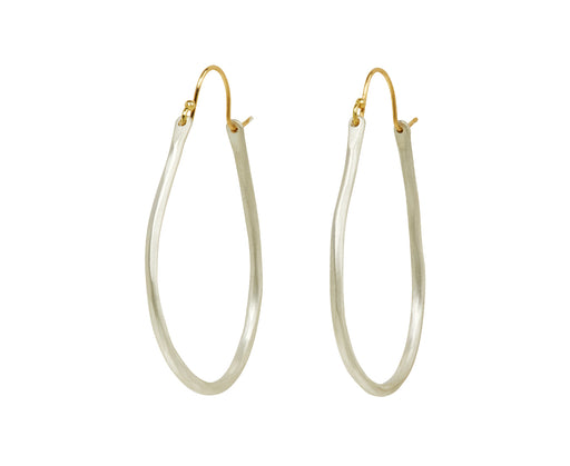 Sarah McGuire Silver Small Anjou Hoops