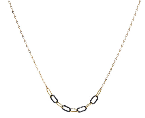 Sarah McGuire Silver & Gold Baby Bowline Segment Necklace