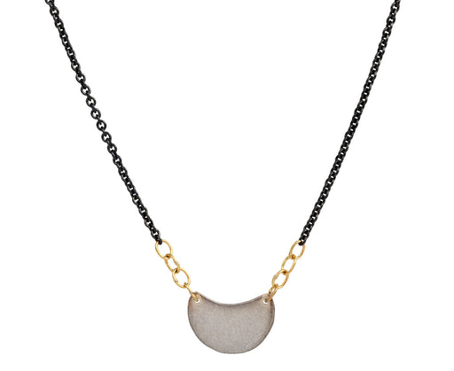 Silver Luna Pendant Necklace