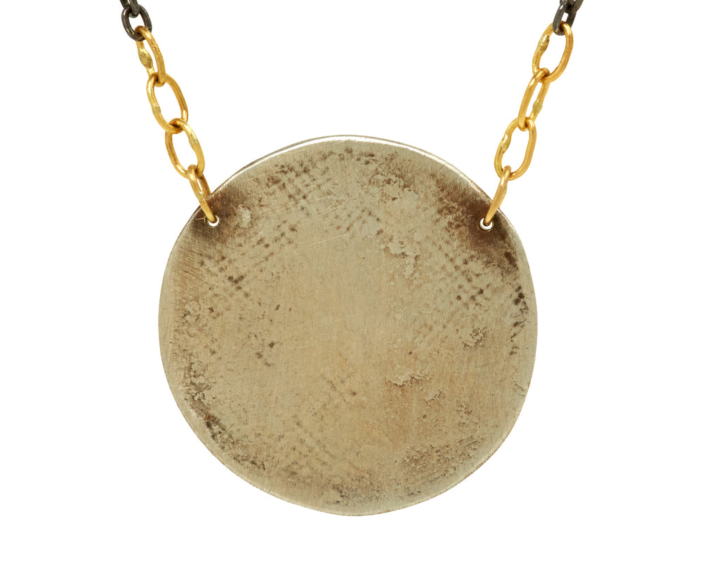 Sarah McGuire Silver Paper Moon Pendant Necklace - back