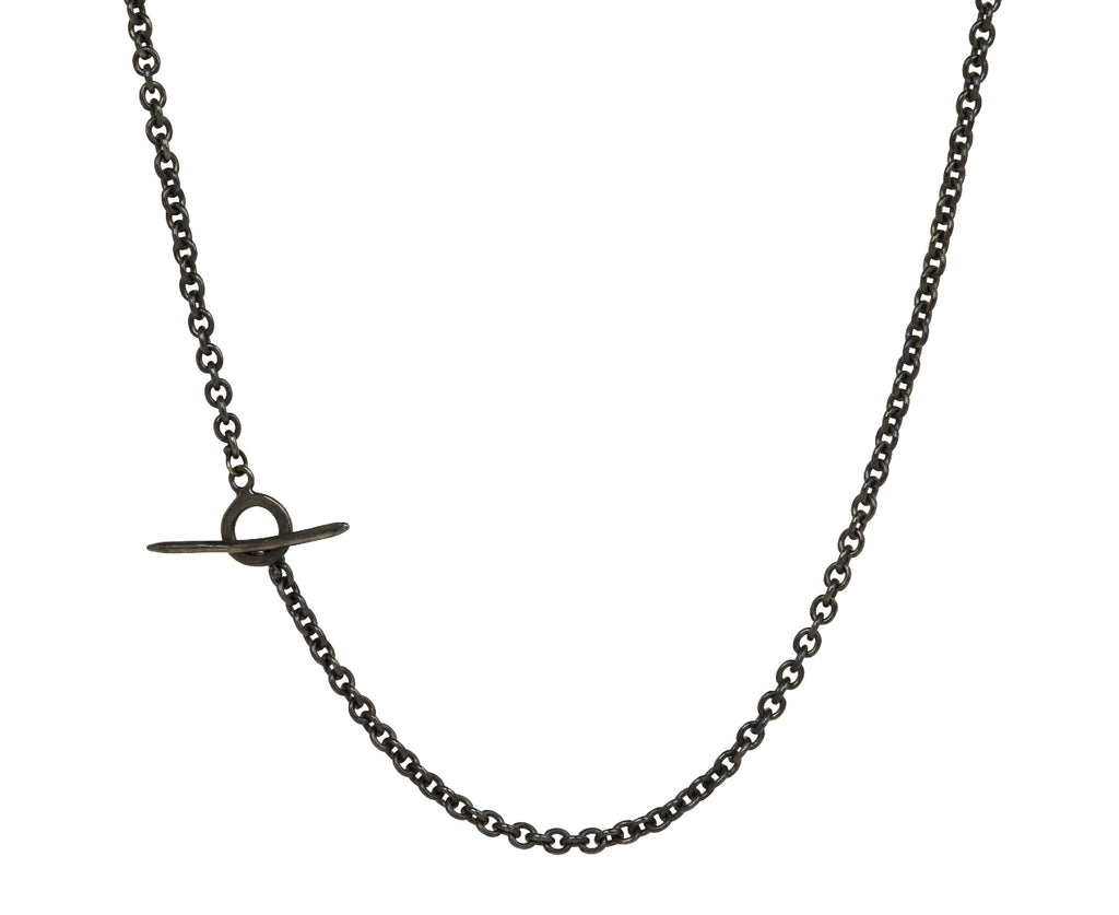 Two-Tone Petite Wrought Chain Pendant Necklace - TWISTonline 