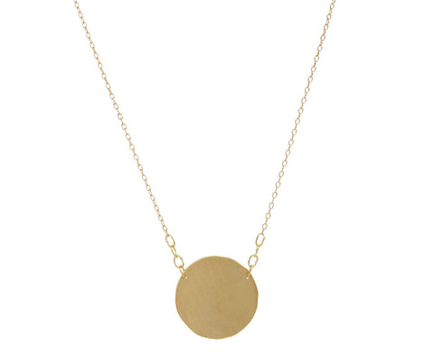 Sarah McGuire Gold Paper Moon Necklace