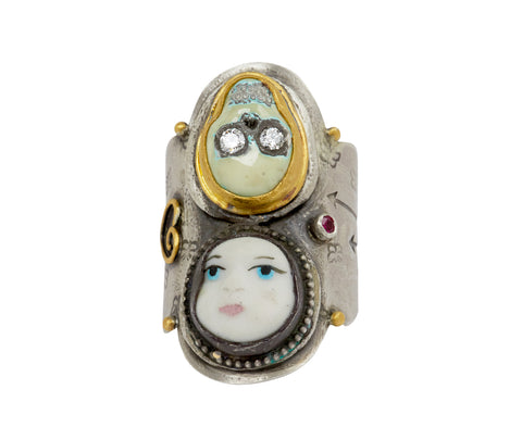 Melinda Risk Doll Skull Ring