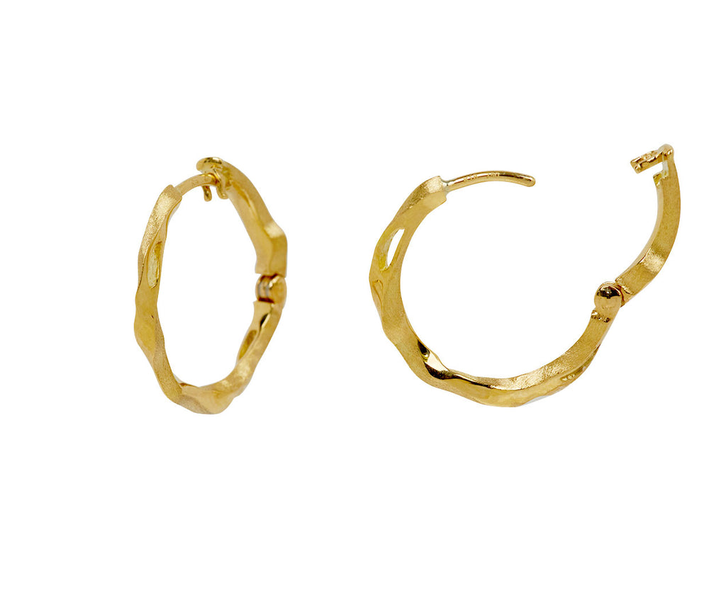 Medium Kintsugi En Hoop Earrings
