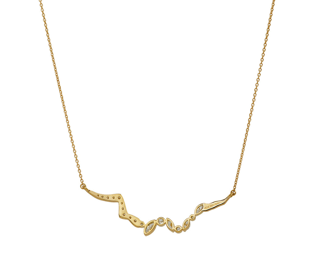 Kintsugi Float Pave Diamond Necklace