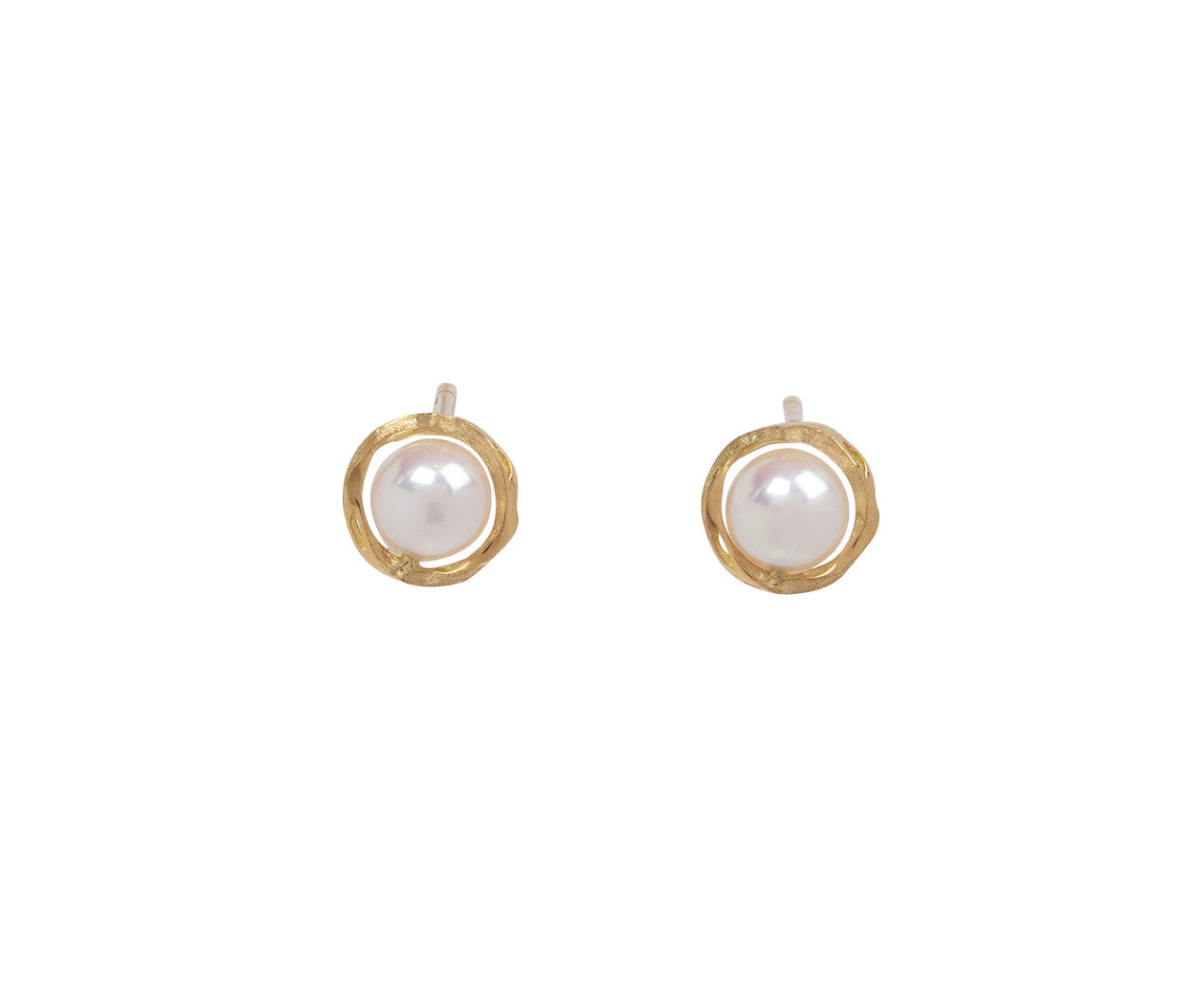 Milamore Kintsugi EN Pearl Stud Earrings
