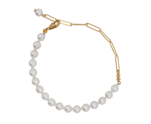Classic Pearl Duo Chain Bracelet