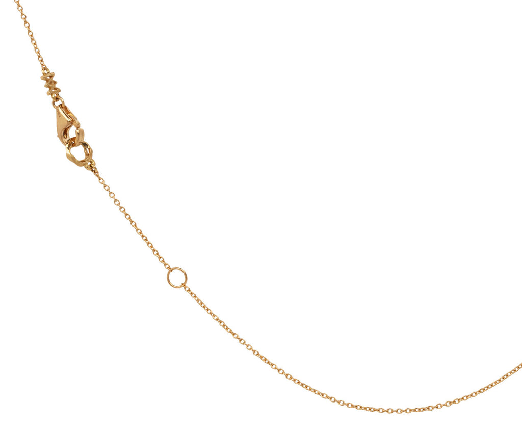 Mini Peridot and Diamond Duo Heart Necklace