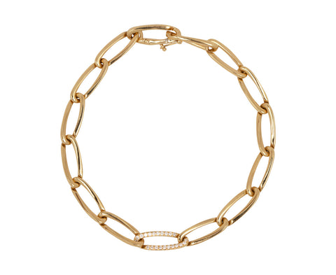 Diamond Link Lulu Chain Bracelet