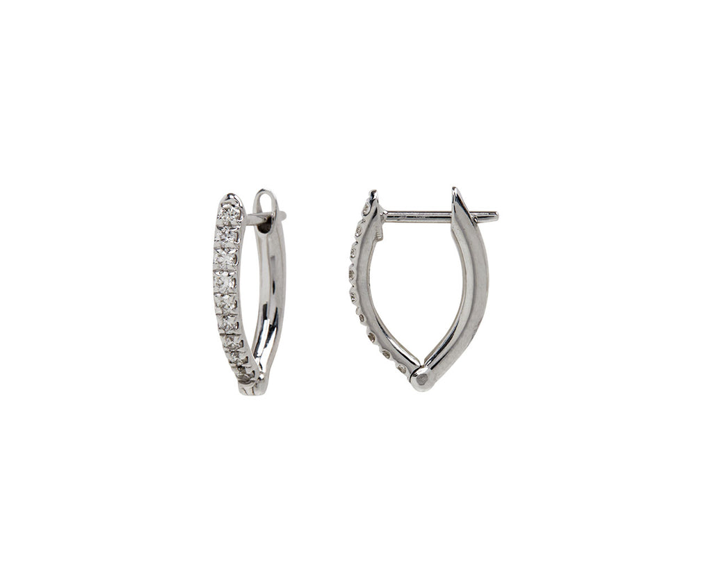 Goodwins 9ct White Gold Small Hoop Earrings 10mm - Ladies from Goodwins  Jewellers UK