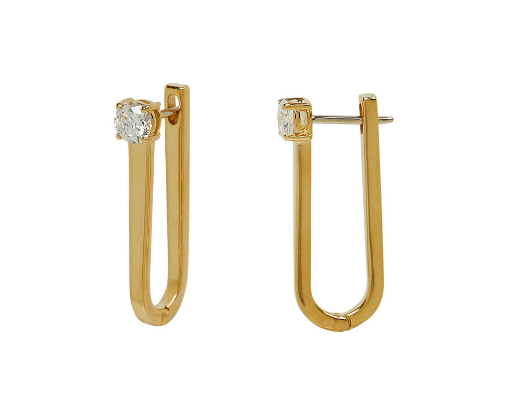Medium Aria U Hoop Earrings