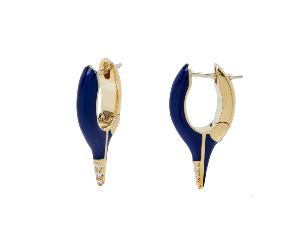 Navy cheap gold earrings