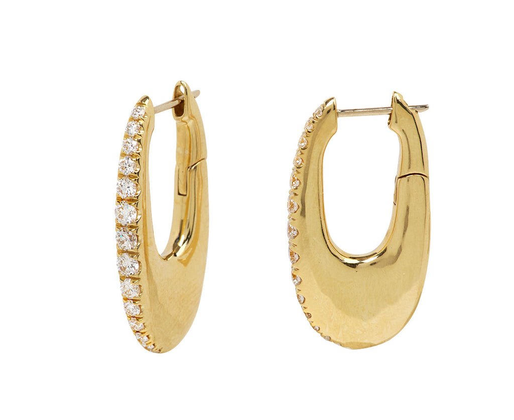 Medium Diamond Lulu Hoop Earrings