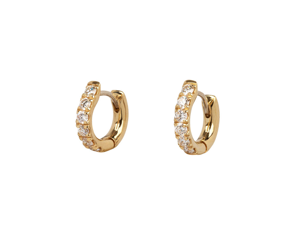 Diamond Honey Hoop Earrings
