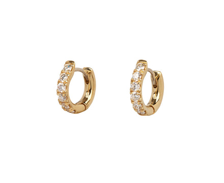 Diamond Honey Hoop Earrings