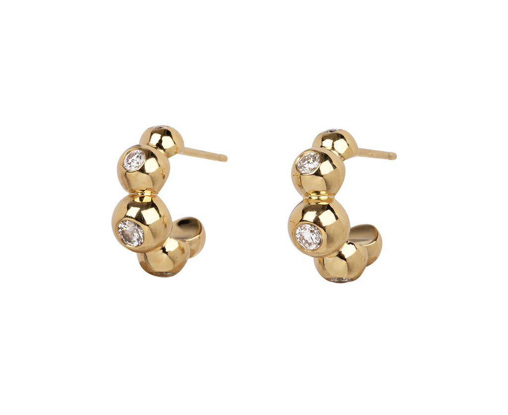 Diamond Audrey Huggie Hoop Earrings