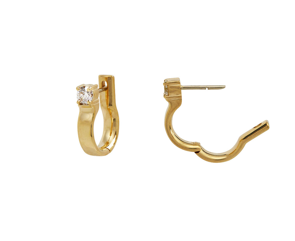 Small Honey Hoop Earrings
