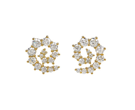 Diamond Riley Stud Earrings
