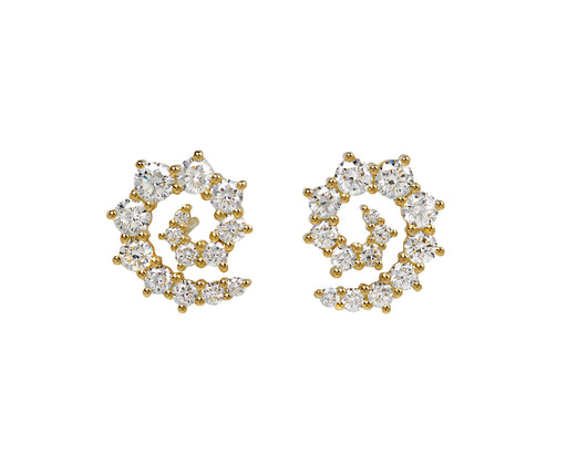 Diamond Riley Stud Earrings