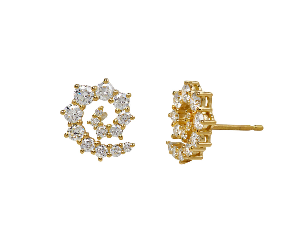 Diamond Riley Stud Earrings