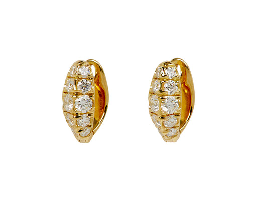 Diamond Millie Huggie Hoop Earrings