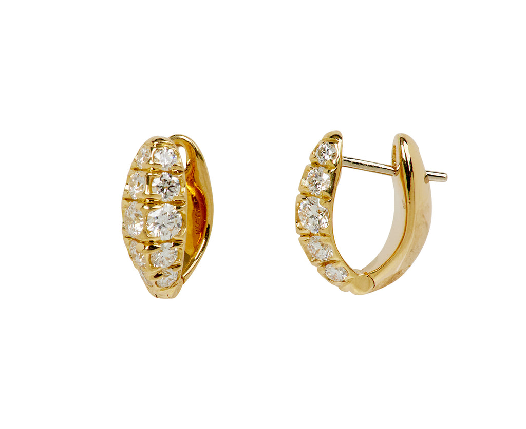 Diamond Millie Huggie Hoop Earrings