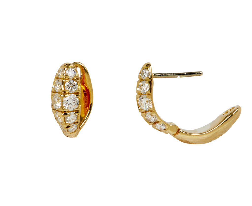 Diamond Millie Huggie Hoop Earrings