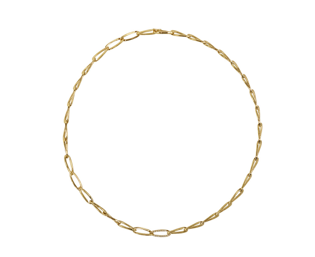 Small Single Diamond Link Lulu Necklace