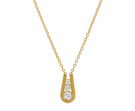 Small Diamond Daphne Pendant Necklace