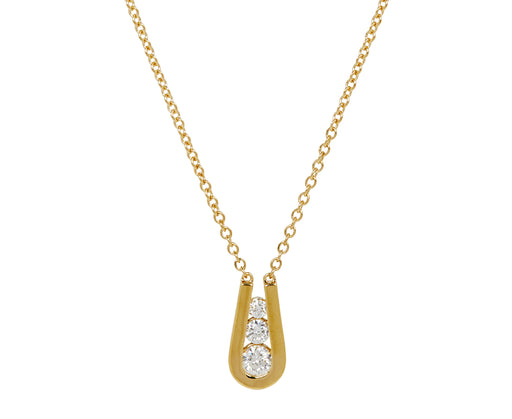 Small Diamond Daphne Pendant Necklace