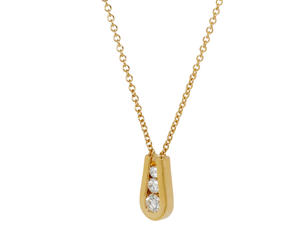 Small Diamond Daphne Pendant Necklace