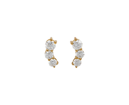 Diamond Aria Graduated Stud Earrings - TWISTonline 