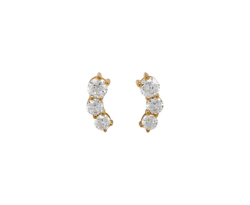Diamond Aria Graduated Stud Earrings - TWISTonline 
