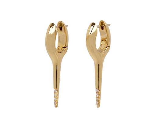 Melissa Kaye Diamond Tip Small Lola Needle Earrings