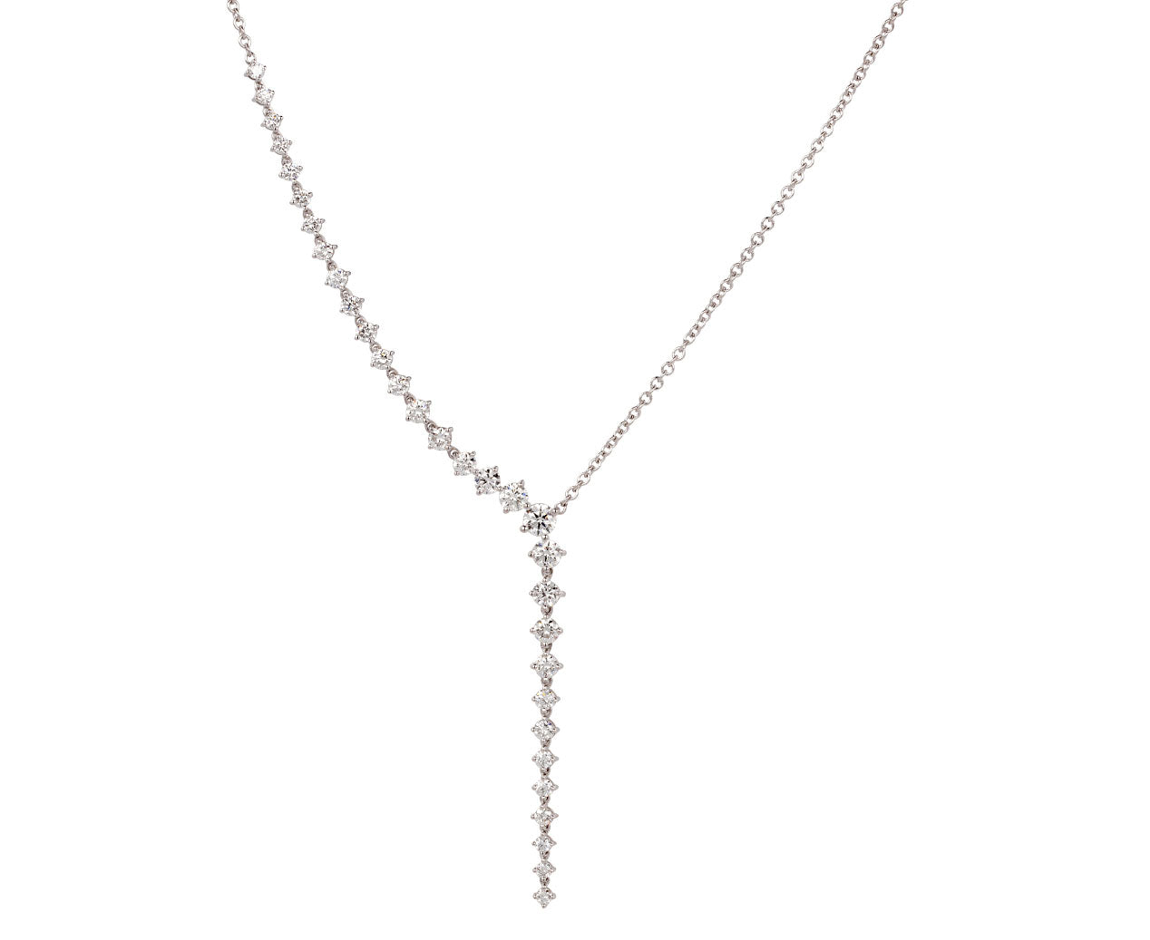 18kt white gold Windsor diamond pendant