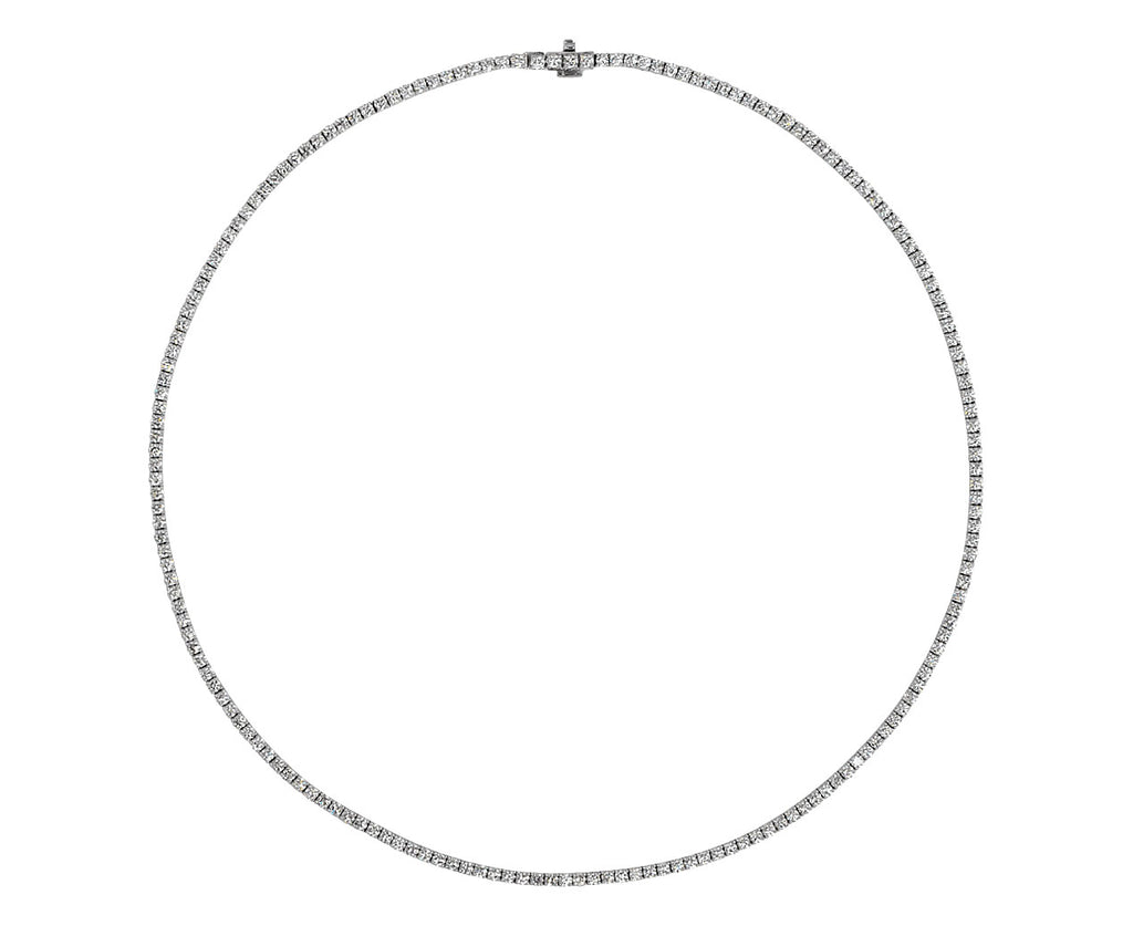 White Gold Lenox Diamond Tennis Necklace