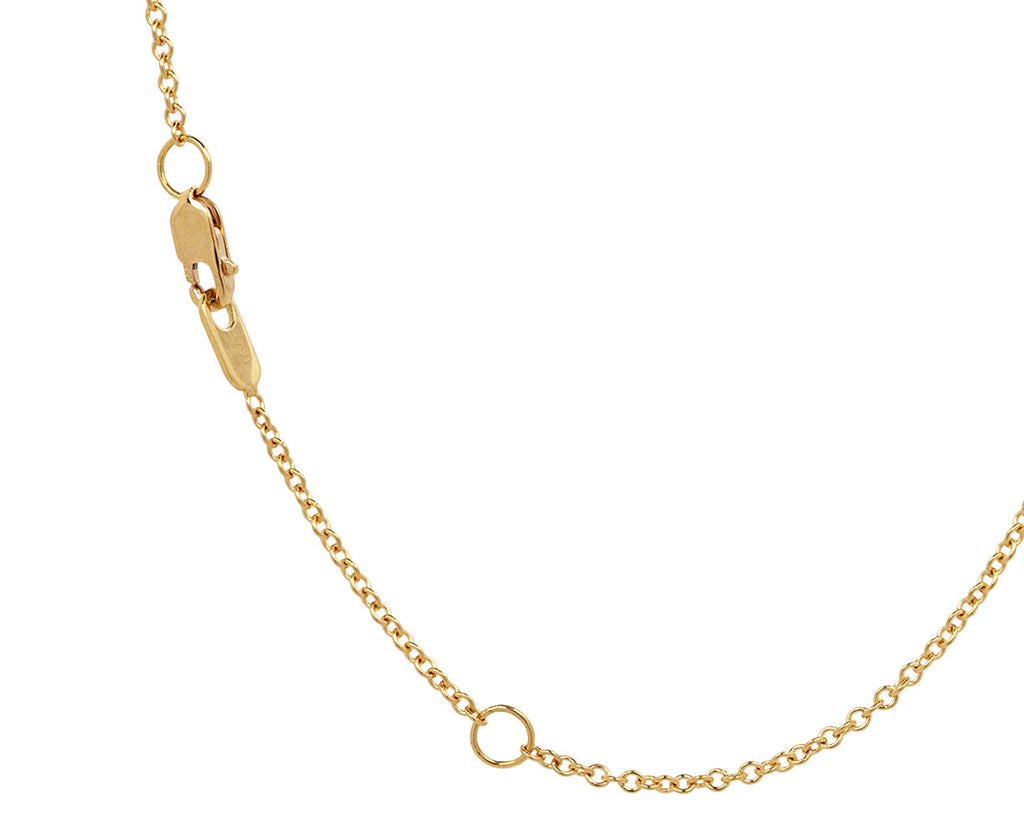 Melissa Kaye Black Enamel Lenox Reign Necklace Clasp Close Up