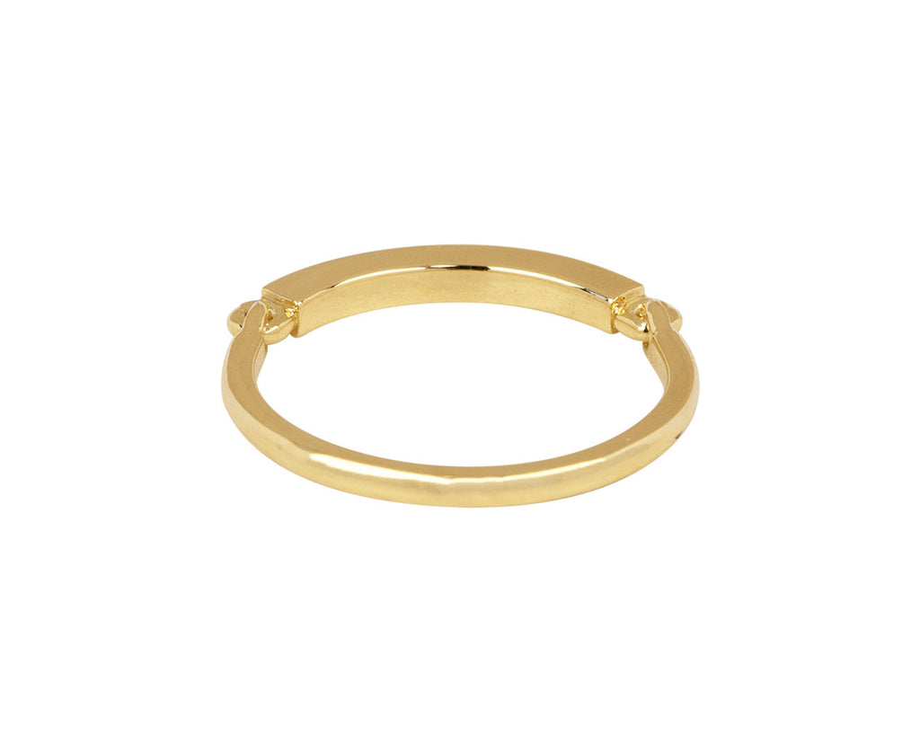Melissa Kaye Black Enamel Lenox Ring Back