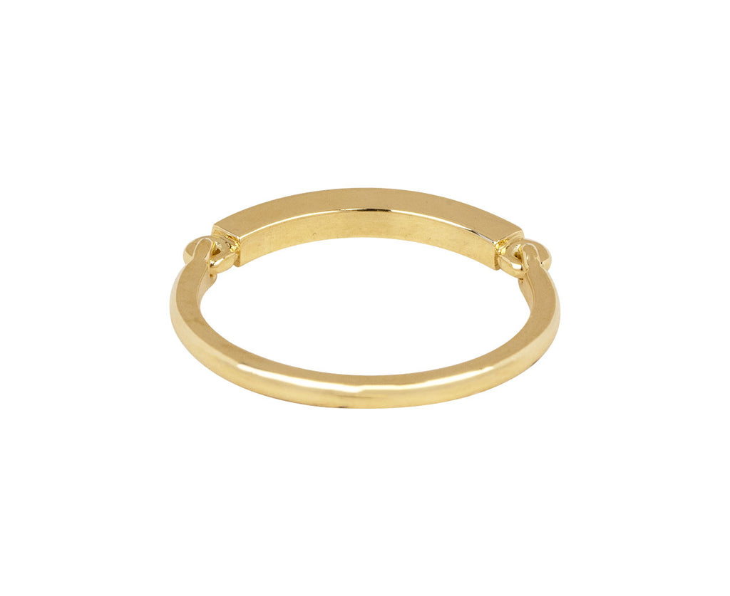 White Enamel Lenox Ring