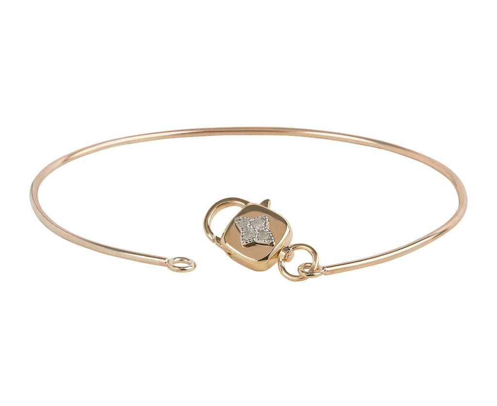 Pascale Monvoisin Louise Bangle with Polki Diamonds - Clasp