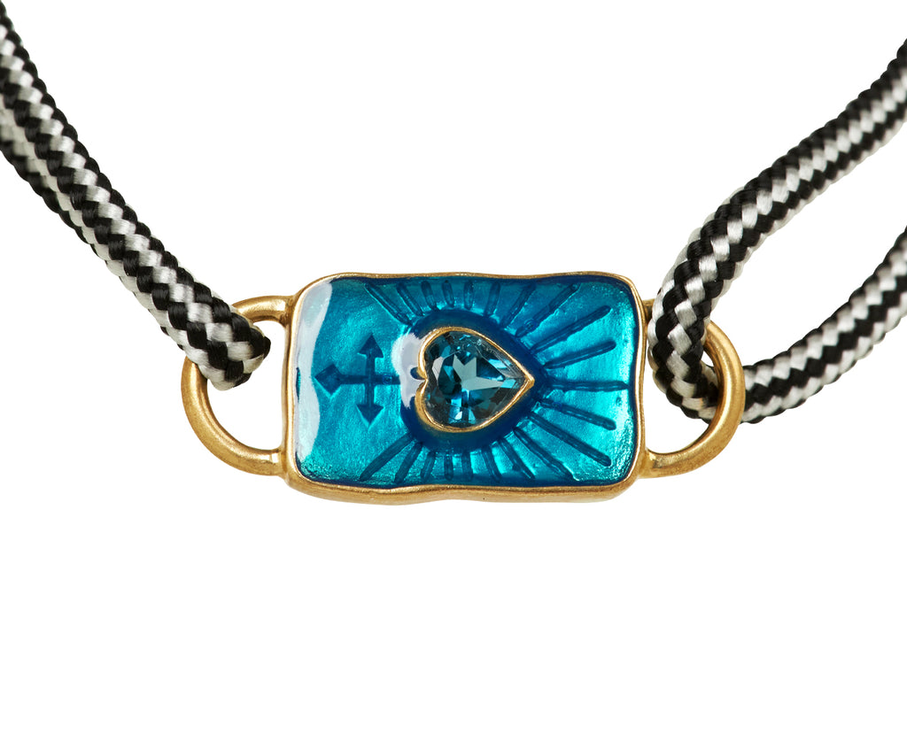 Pascale Monvoisin London Blue Topaz Deva Bracelet - closeup