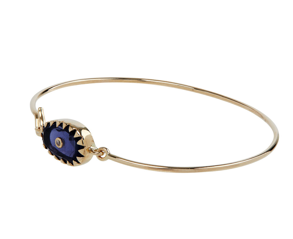 Pascale Monvoisin Iolite and Diamond Orso N°1 Bracelet - Sideview