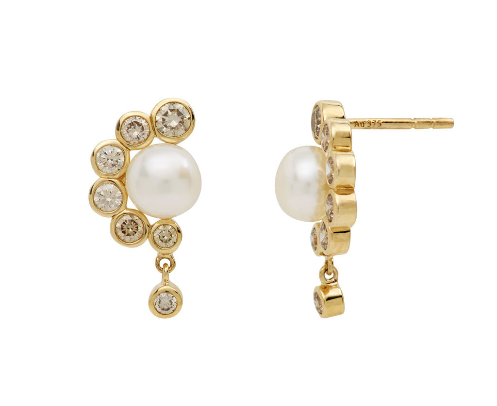 Pearl and Diamond Martha N°2 Earrings