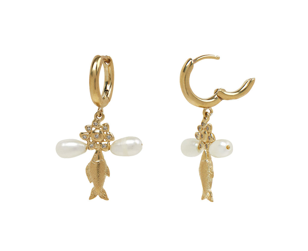Pascale Monvoisin Palerme Daisy Hoop Earrings - Closure