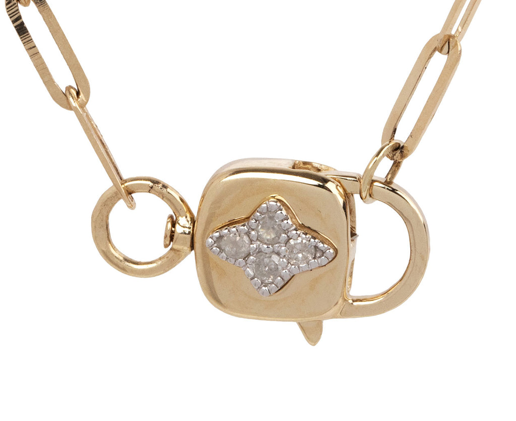 Pascale Monvoisin Louise Necklace with Polki Diamonds - Closeup 