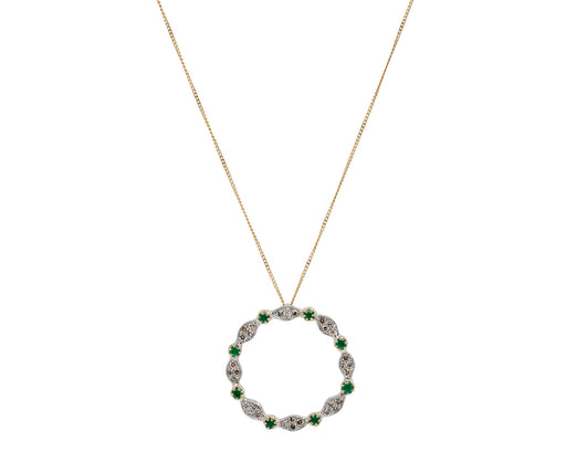 Pascale Monvoisin Emerald and Diamond Ava N°2 Pendant Necklace