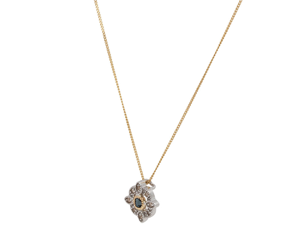 Pascale Monvoisin Bettina London Blue Topaz Pendant Necklace - Angled View