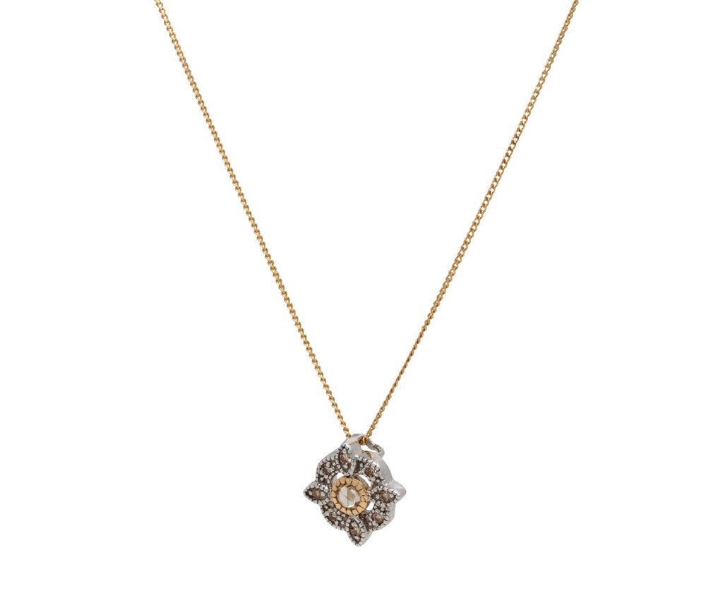 Pascale Monvoisin Bettina Diamond Pendant Necklace - Angled View