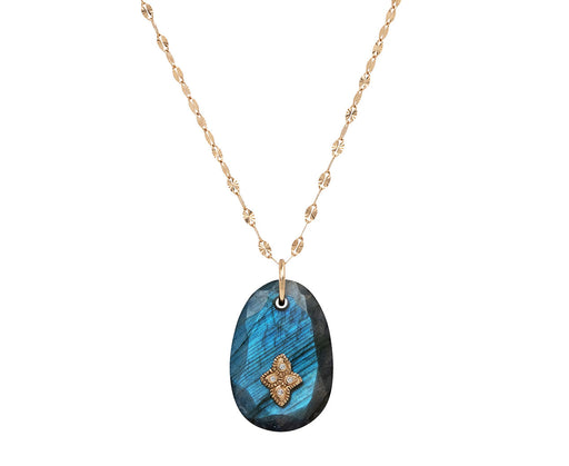 Pascale Monvoisin Labradorite and Diamond Gaia N°1 Necklace