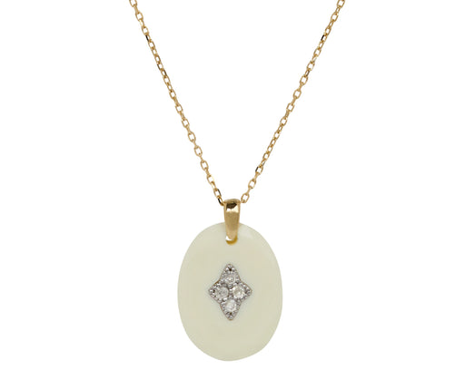 Pascale Monvoisin Resin and Diamond Gina Pendant Necklace